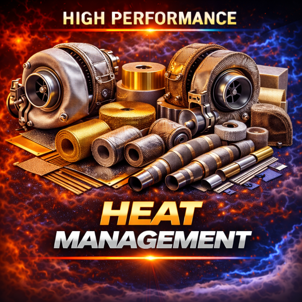 Heat management wraps shields and thermal products